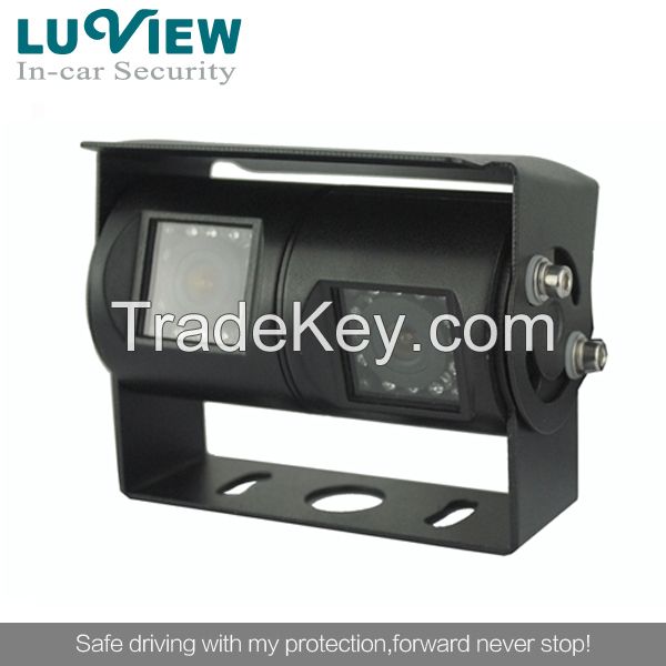 night vision Dual Lens Rear View camera for heay-duty equipments 