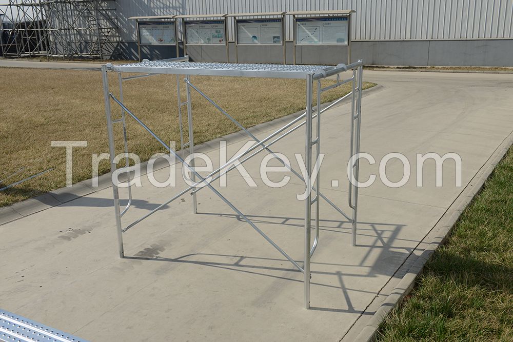 Q195 scaffold frame system, ladder frame, cross brace manufacturer