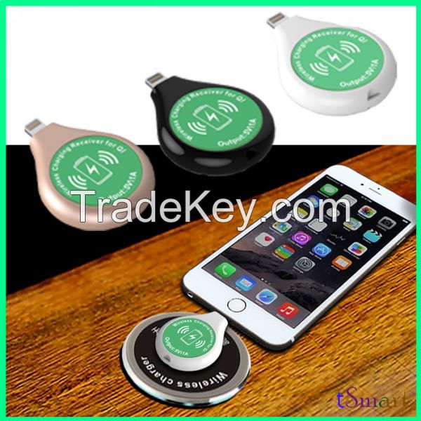 Qi wireless charger receiver for Starbucks wireless charging table for iPhone and Samsung