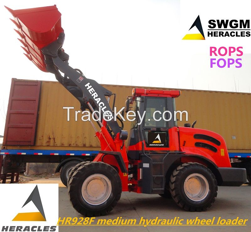 Articulted mini wheel loader HR928F front end loader for garden tractor