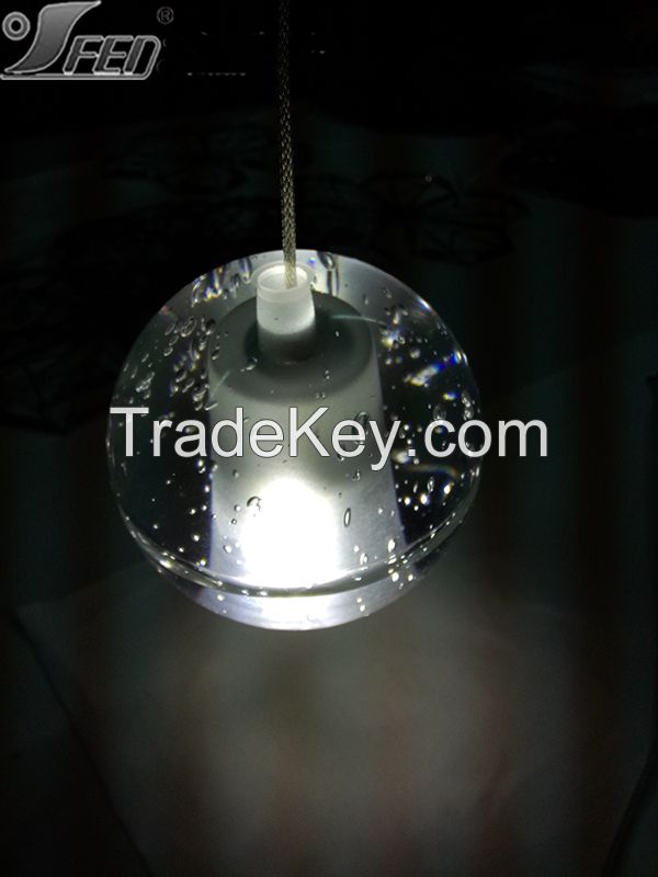Lustre Modern Transparent Ball Crystal Chandelier