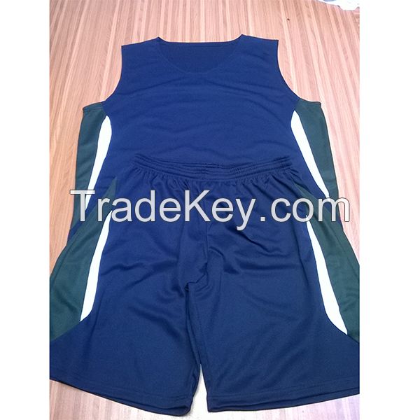 100% polyester dri fit fabric basketball uniform.