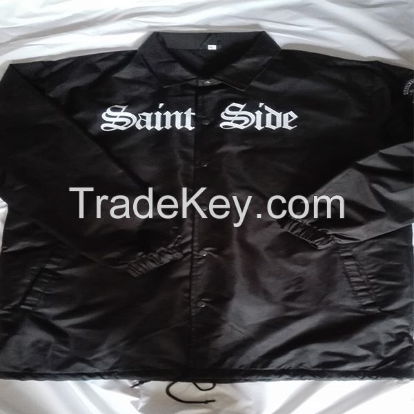 Custom made nylon fabric coach jackets