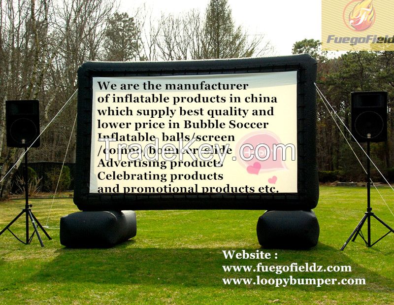 Inflatable screen rental movie screen event