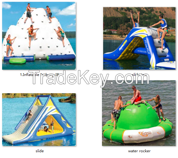 Inflatable water rocker outdoor game for adults and kids