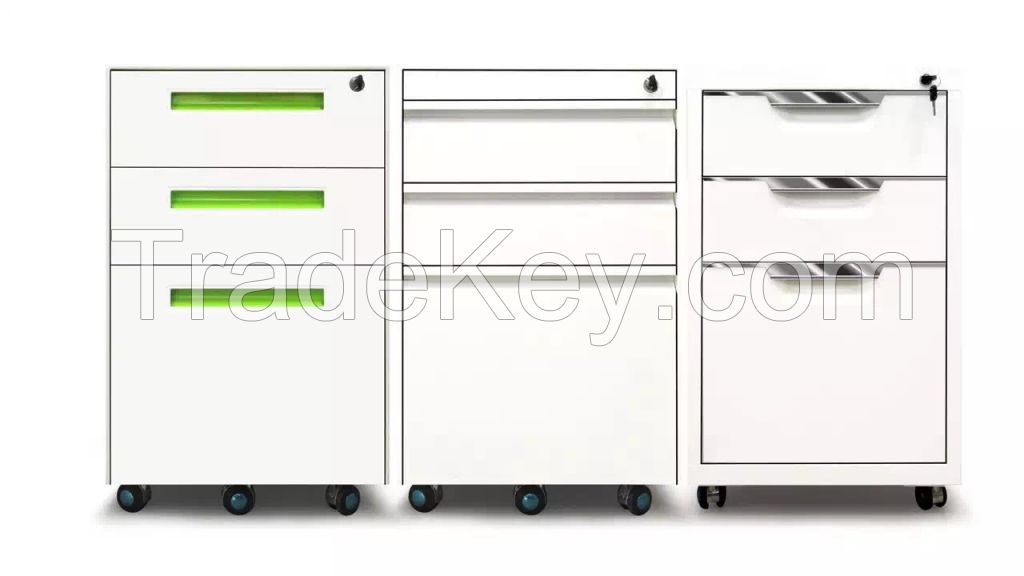 steel /metal drawer cabinet, movable/mobile file cabinet