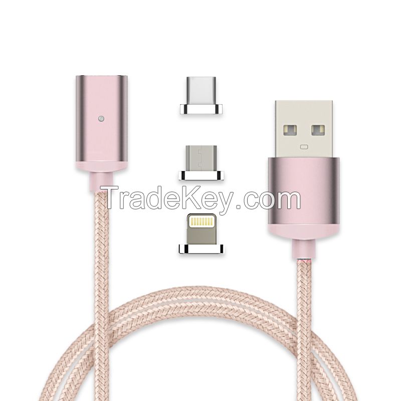 2017 new magnetic lightning USB cables for iphone