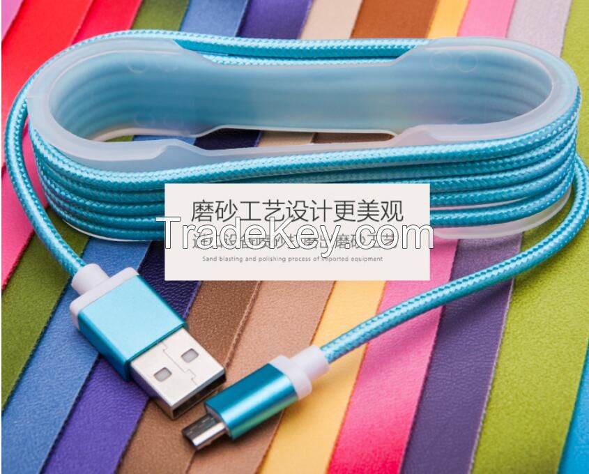 colorful frabric USB type C cables for Huawei Mobile phones