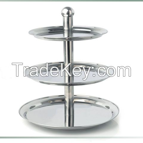 Brass, Aluminium, Iron, Steel, with Glass, cake stand