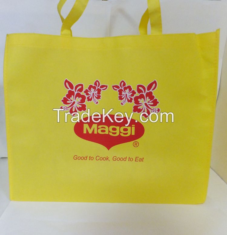 eco-friendly yellow pp non-woven bag