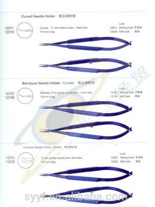 surgical instrument Curved Needle Holder