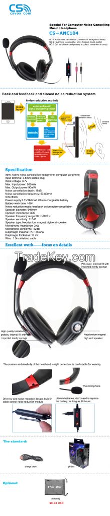 Active Noise Cancelling Headphone