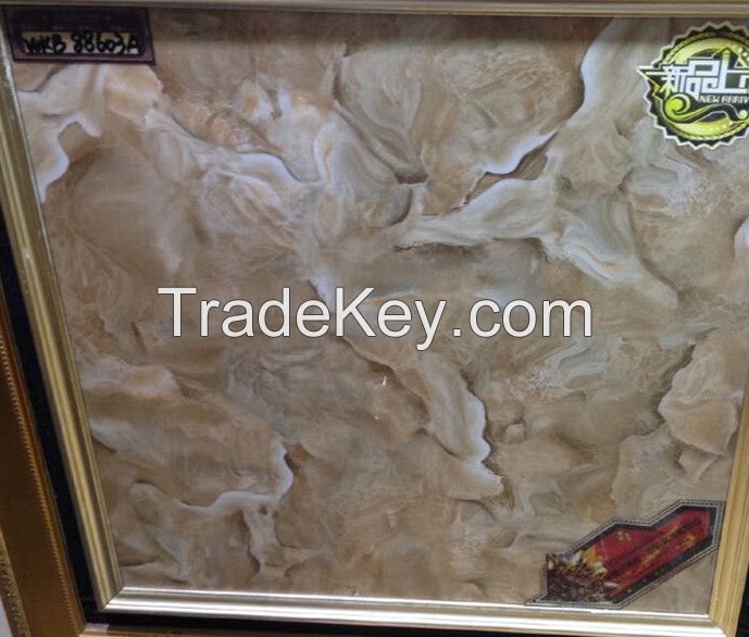 Hot Sale Inkjet Marble Glazed Polished Porcelain Flooring Tile