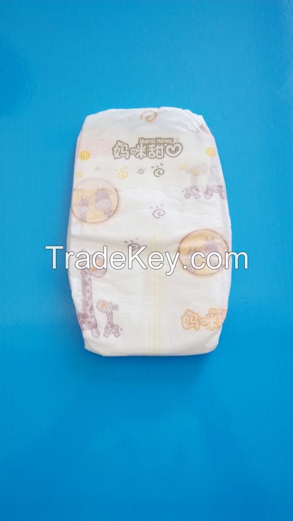 quick absorbtion and dry high quality disposable sleepy baby diaper with competitive price
