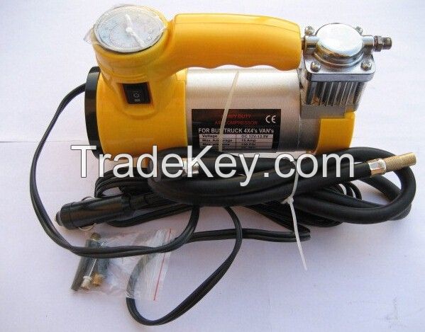 DC 12V tire inflator with LED light