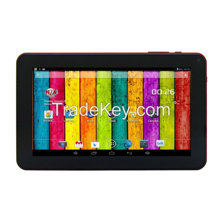 9 inch tablet with allwinner A33 Quad Core, android tablet pc, 