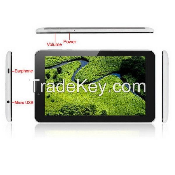 7 inch tablet pc with MTK 6572 Dual Core,android tablet,phabet,3G phone call