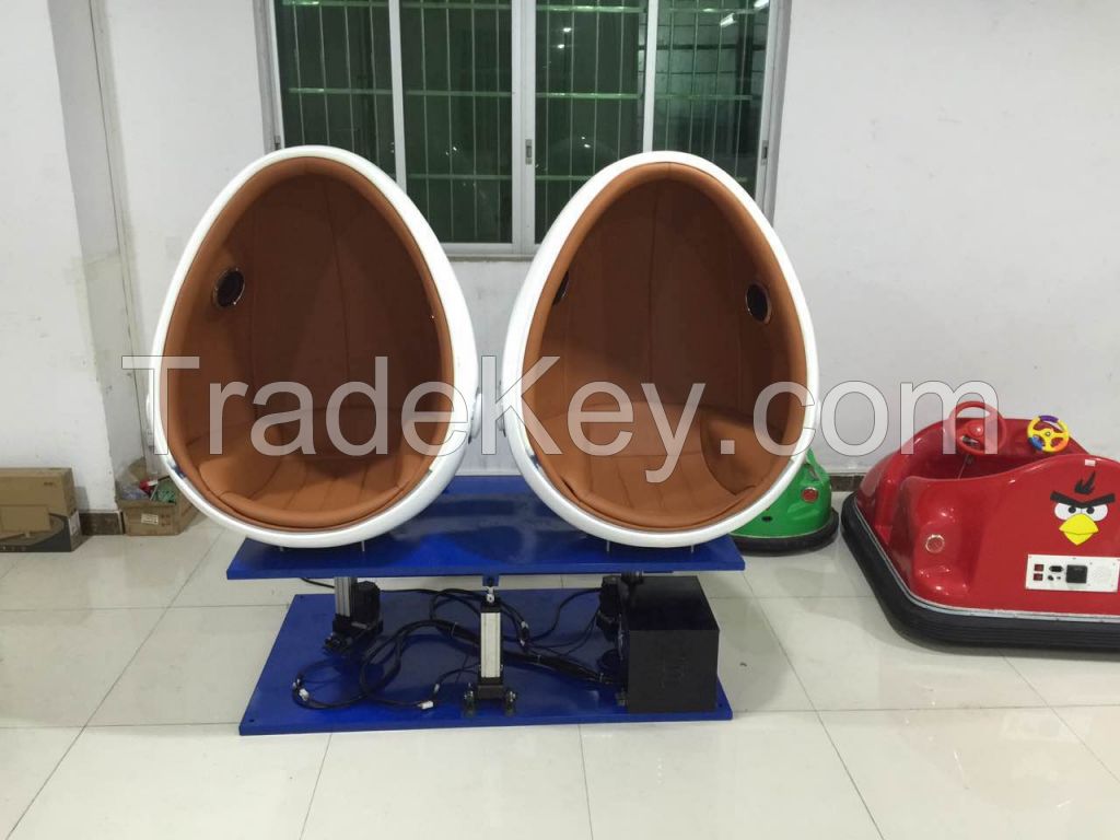 Dynamic Virtual 9D Egg Cinema VR 9D Cinema/Theater Simulator For Oversea Market With 3D glass