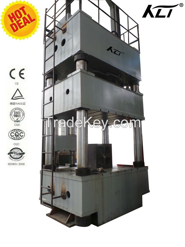 Double acting hydraulic press system with CE ISO power machine 