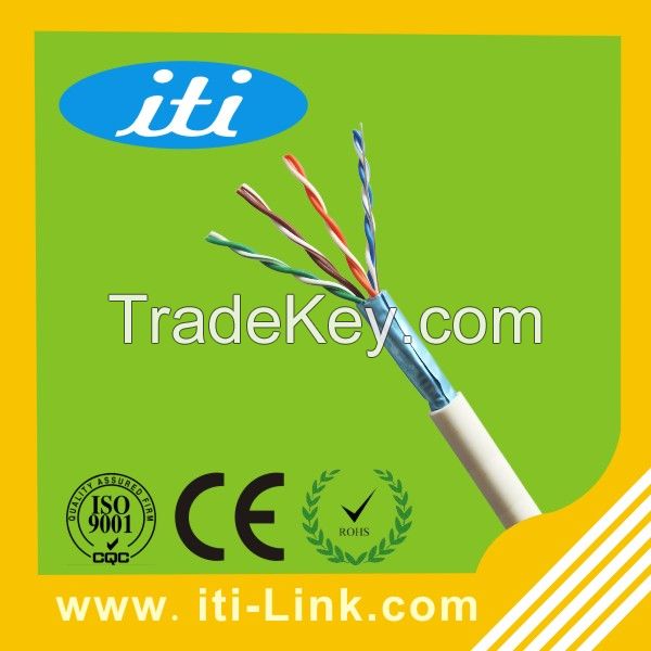 FTP Cat5e Network Cable with CE/ISO/ROHS approved FTP CAT5E LAN Cable