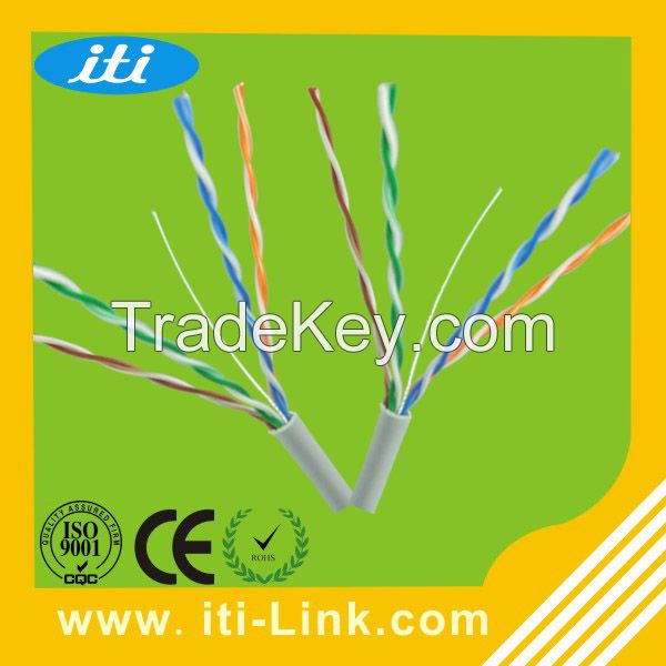 UTP Cat5e Network Cable Cu standard cat5e LAN cable with CE/ISO/ROHS approved