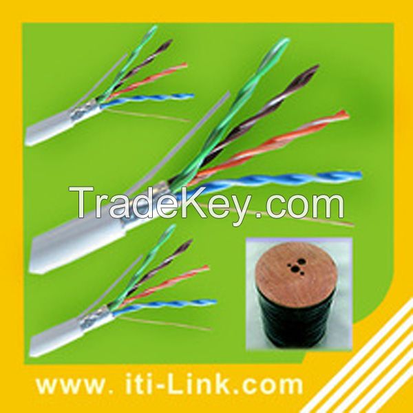 High Quality Fluke Passed FTP Cat5e Network Cable/ Lan Cable with CE/ISO/ROHS approved