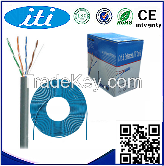 High Quality UTP Cat5e Network Cable/ Lan Cable Fluke Passed with CE/ISO/ROHS approved