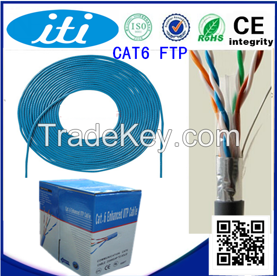 High Quality FTP Cat6 Network Cable Fluke Passed Cat6 Lan Cable