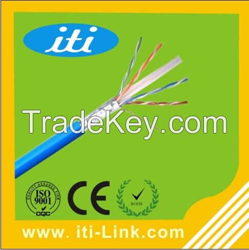 24AWG Cat6 FTP Network Cable with CE/ISO/ROHS Approved FTP CAT6 LAN Cable