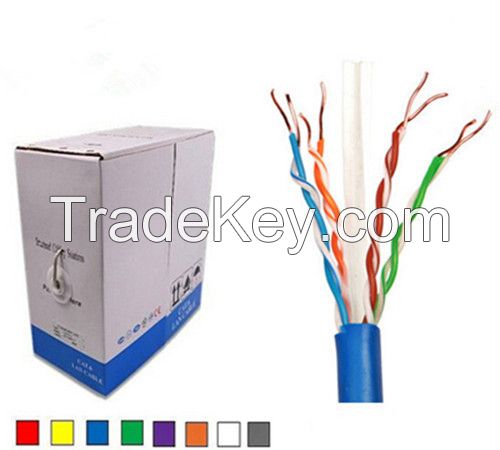 Telecommunications >> Communication Equipment >> Communication Cables Cat6 UTP, 23AWG CCA Black 1000 ft cable in pull box