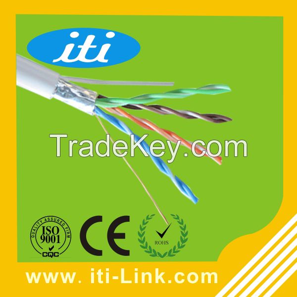 305m pvc cable lan ftp cat5e cable bc cu cca ccs material ftp cat5e cable