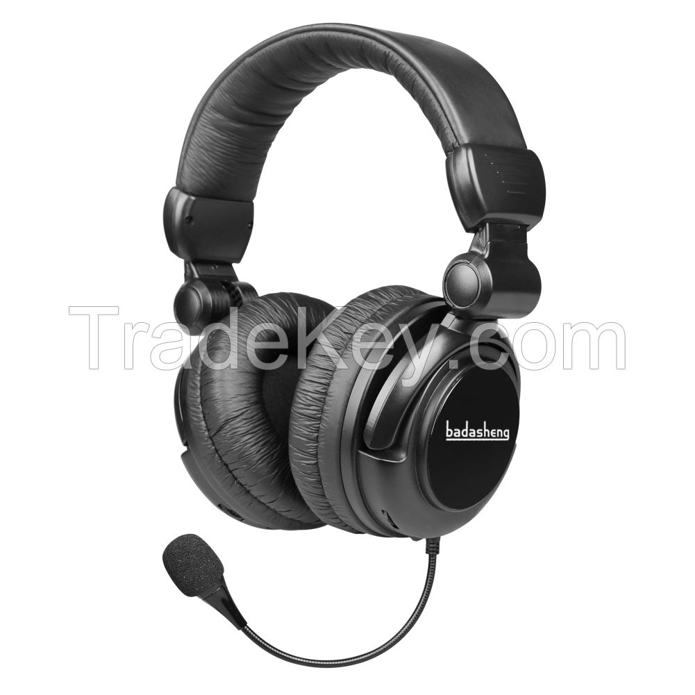 Badasheng 2.4 Ghz Optical Wireless Stereo Vibration Gaming Headset