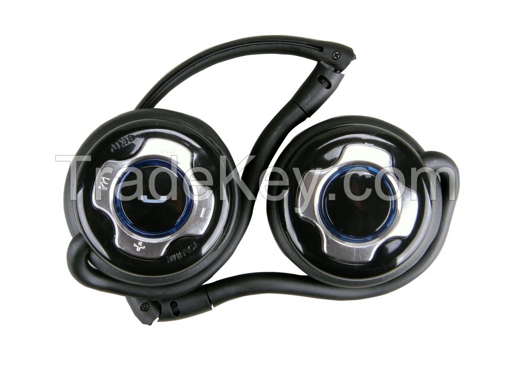 Bluetooth neckband sport stereo headset with microphone