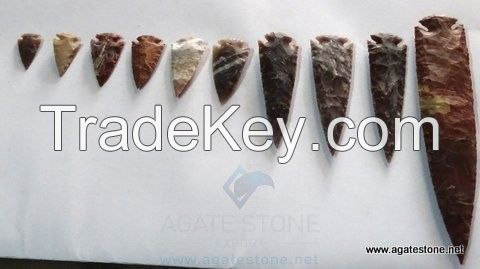 Mix Size Agate Arrowheads