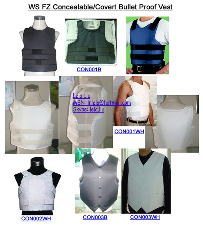 Kelvar/Twaron Covert Bullet Proof Vest Body Armor Ballistic Protect