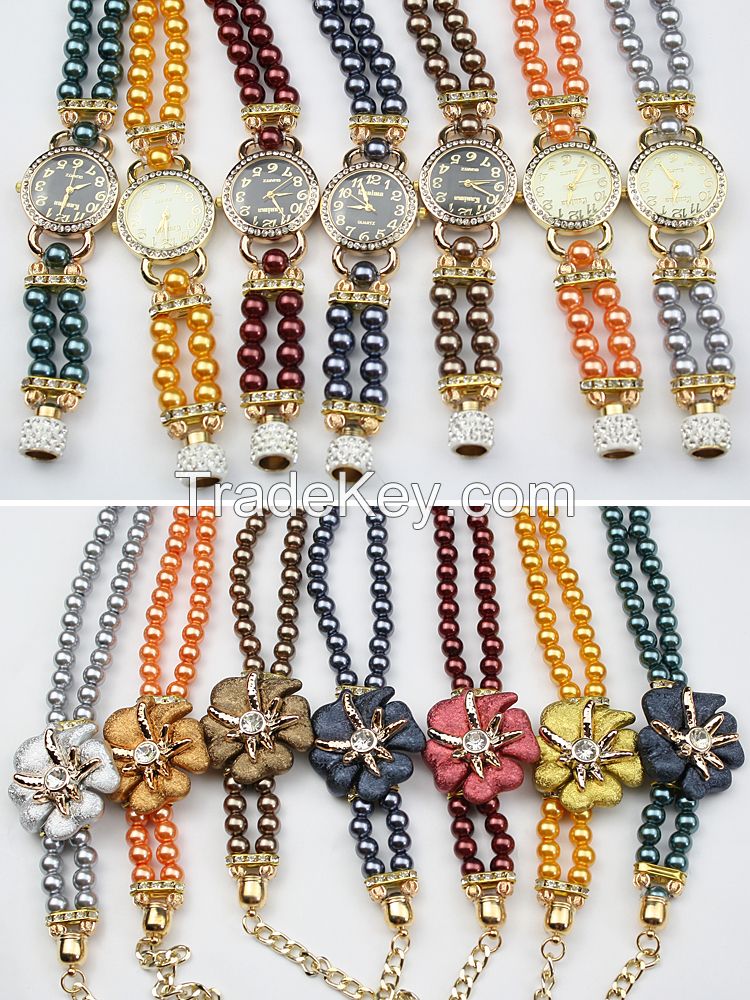 Women Pearl Wrist Watches