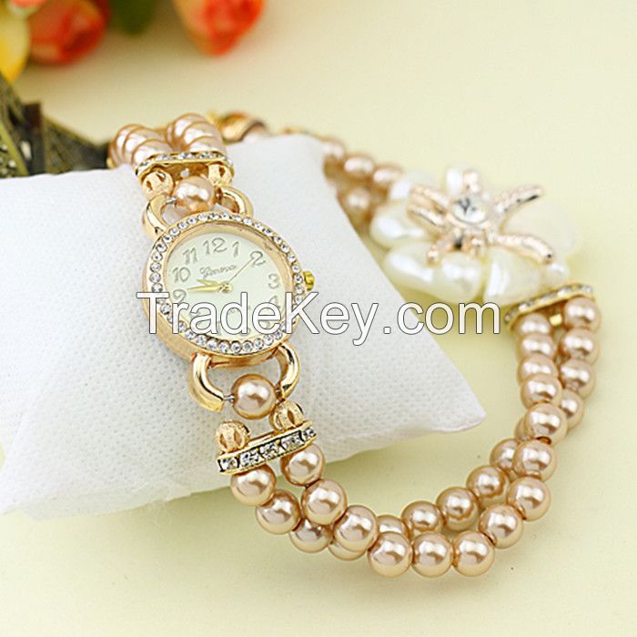 Women Pearl Wrist Watches