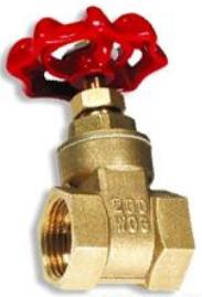 brass gate valve