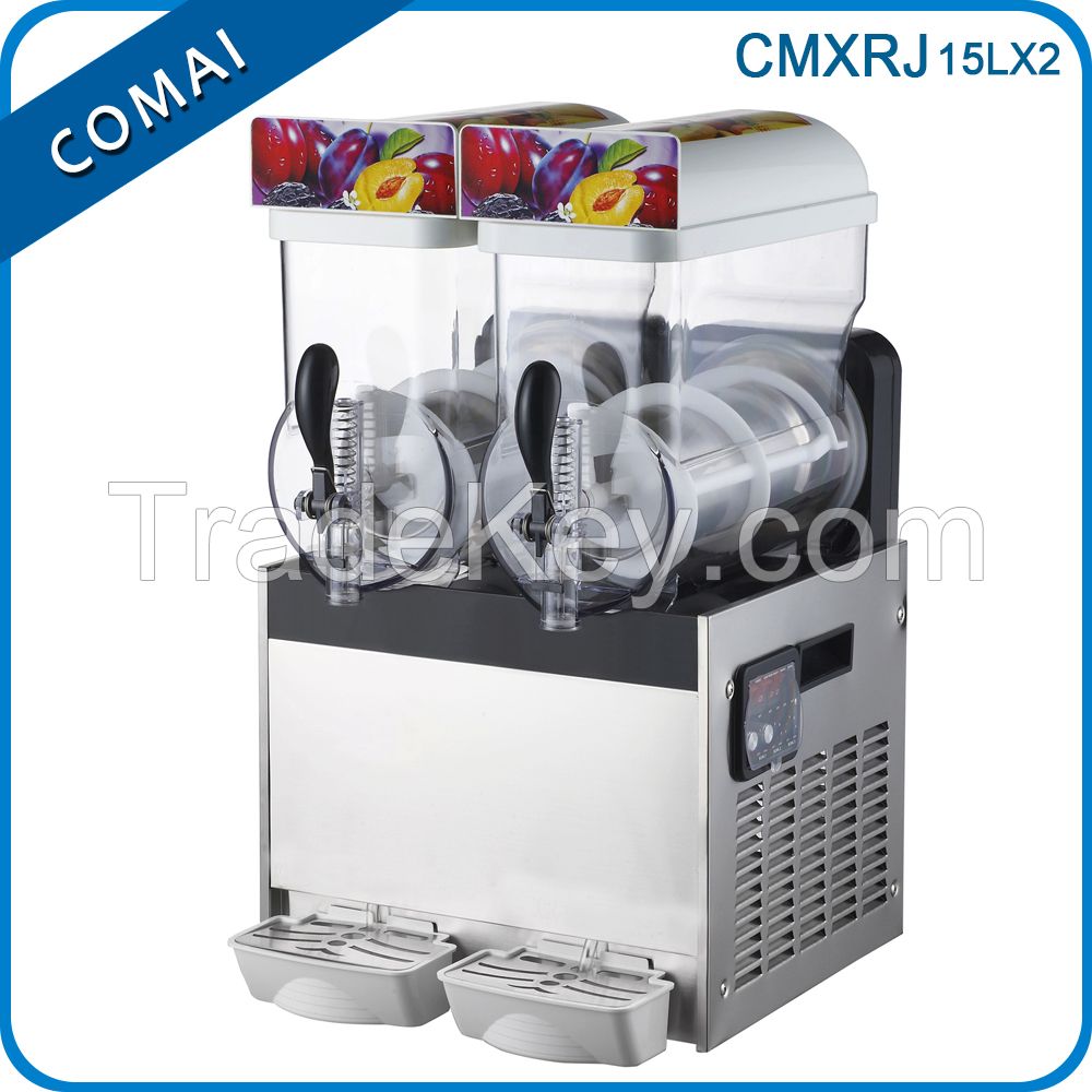 Comai new arrival 15litre double tank cheap price  commercial slush machine