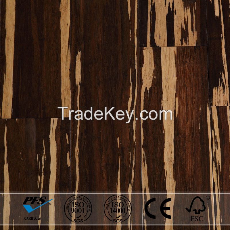 High Durablity Mixed Tiger  Color Strand Woven Bamboo Flooring