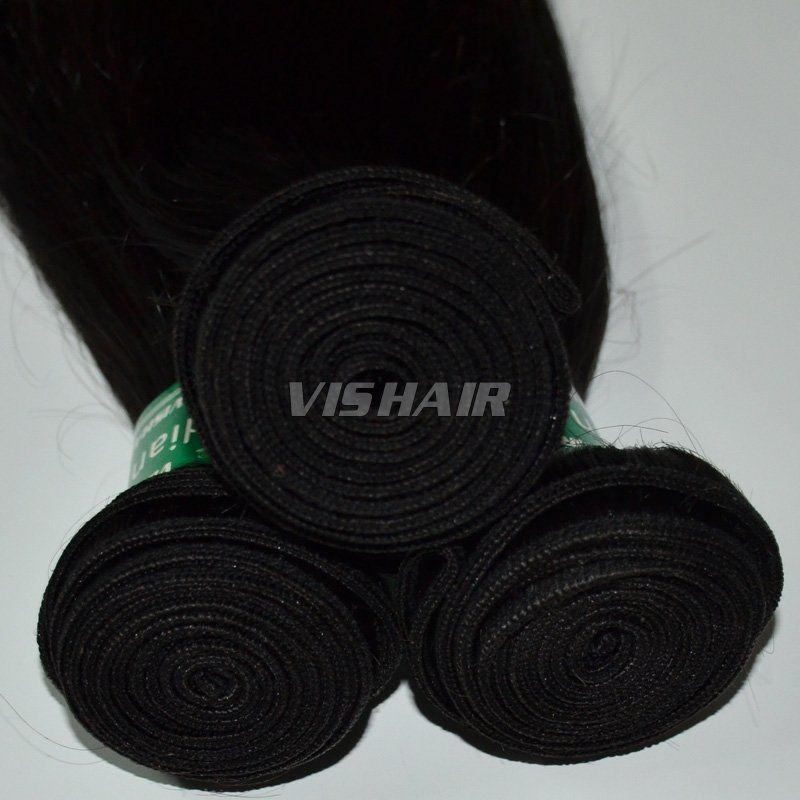 10inch-30inch Virgin Indian Remy Hair Straight Natural Black 100g/pc