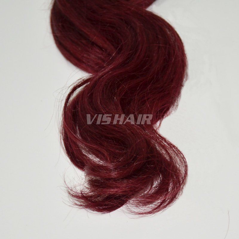 Ombre Hair Weft #1B/Burg Two Tone Human Hair Extention Body wave