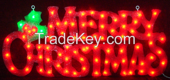 EVA&amp;amp;LED Christmas decorative lights, Merry Christmas Motive Light