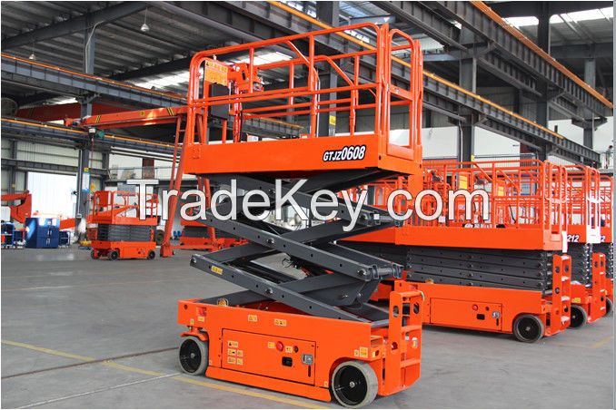 CE Certified Strong 6m Outdoor Electric Scissor lift /Man Lift with 380kg load capacity