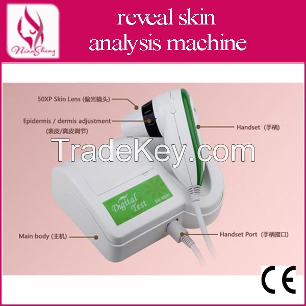 2015 Newest 3 In 1 Boxy Skin and Hair Analyzer LS-104 USB Port with CE Approved