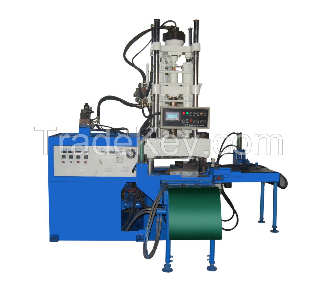 Vertical single color sole injection molding machine