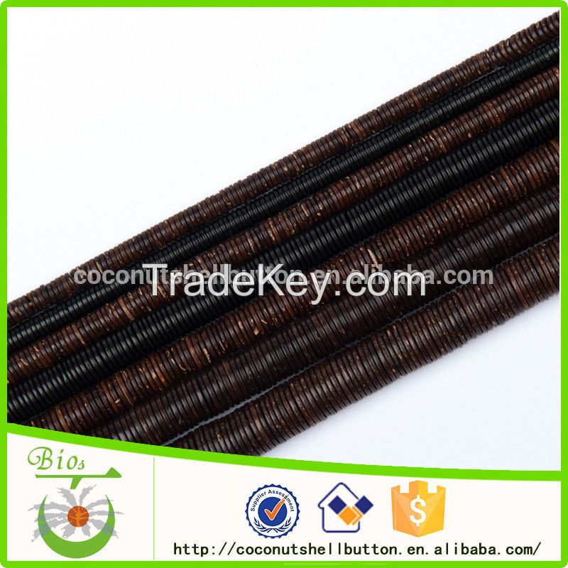 wholesale wood beads rosary flat round ring for making jewelry