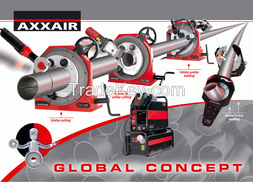 AXXAIR Orbital Cutting, Welding and Bevelling