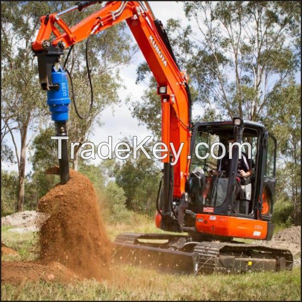 Beiyi Excavator Digging Tools Hydraulic Hole Digger Earth Auger For Tree Planting