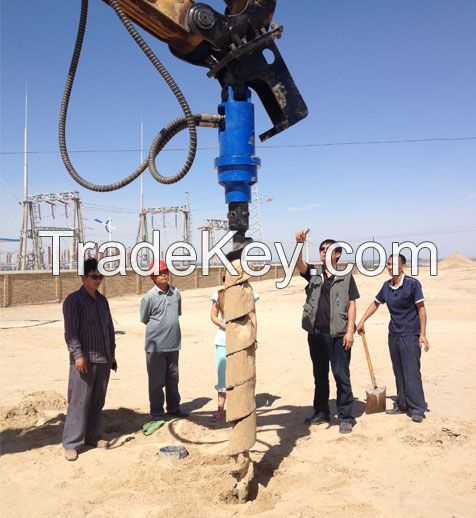 Beiyi Excavator Hydraulic Earth Auger Drilling Machine